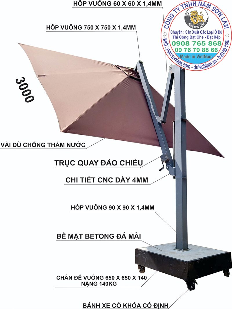dù đa năng 16